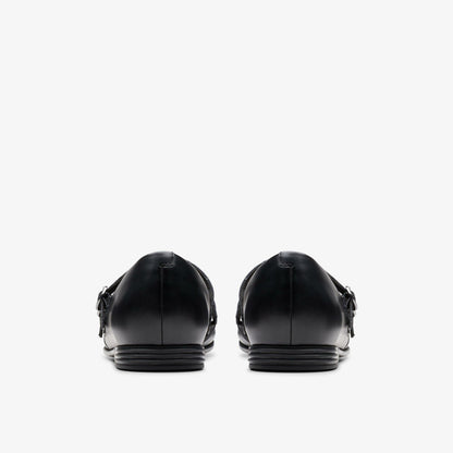 Kids Finja Bar Youth Black Leather