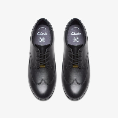 Kids Finja Wing Youth Black Leather