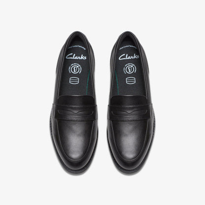 Kids Tapa Edge Youth Black Leather