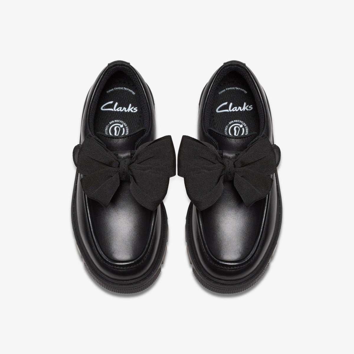 Kids Lorcam Bow Kid Black Leather