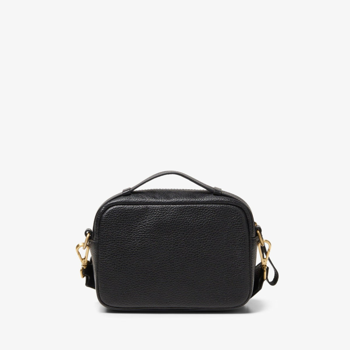 Women Camera Cross Black Leather
