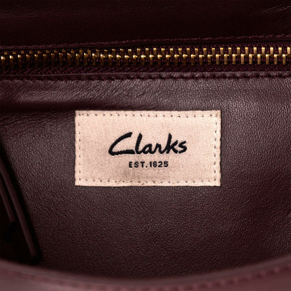 Women Twist Midi Burgundy Leather