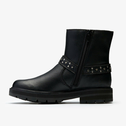 Kids Prague Shine Kid Black Leather