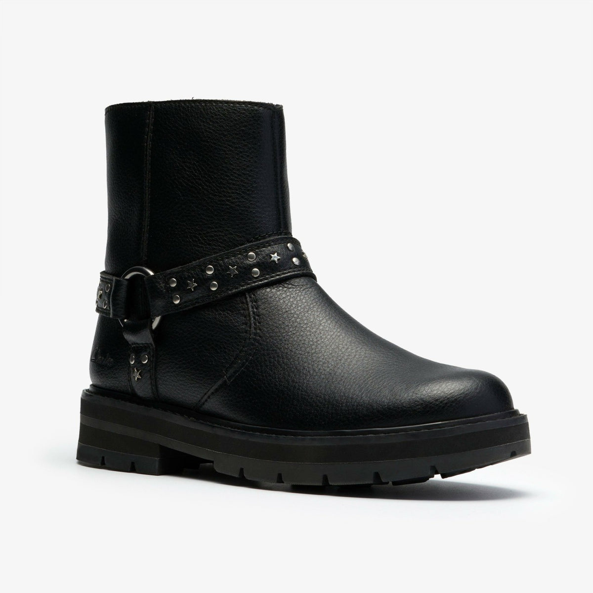 Kids Prague Shine Kid Black Leather