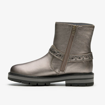 Kids Prague Shine Kid Pewter Metallic