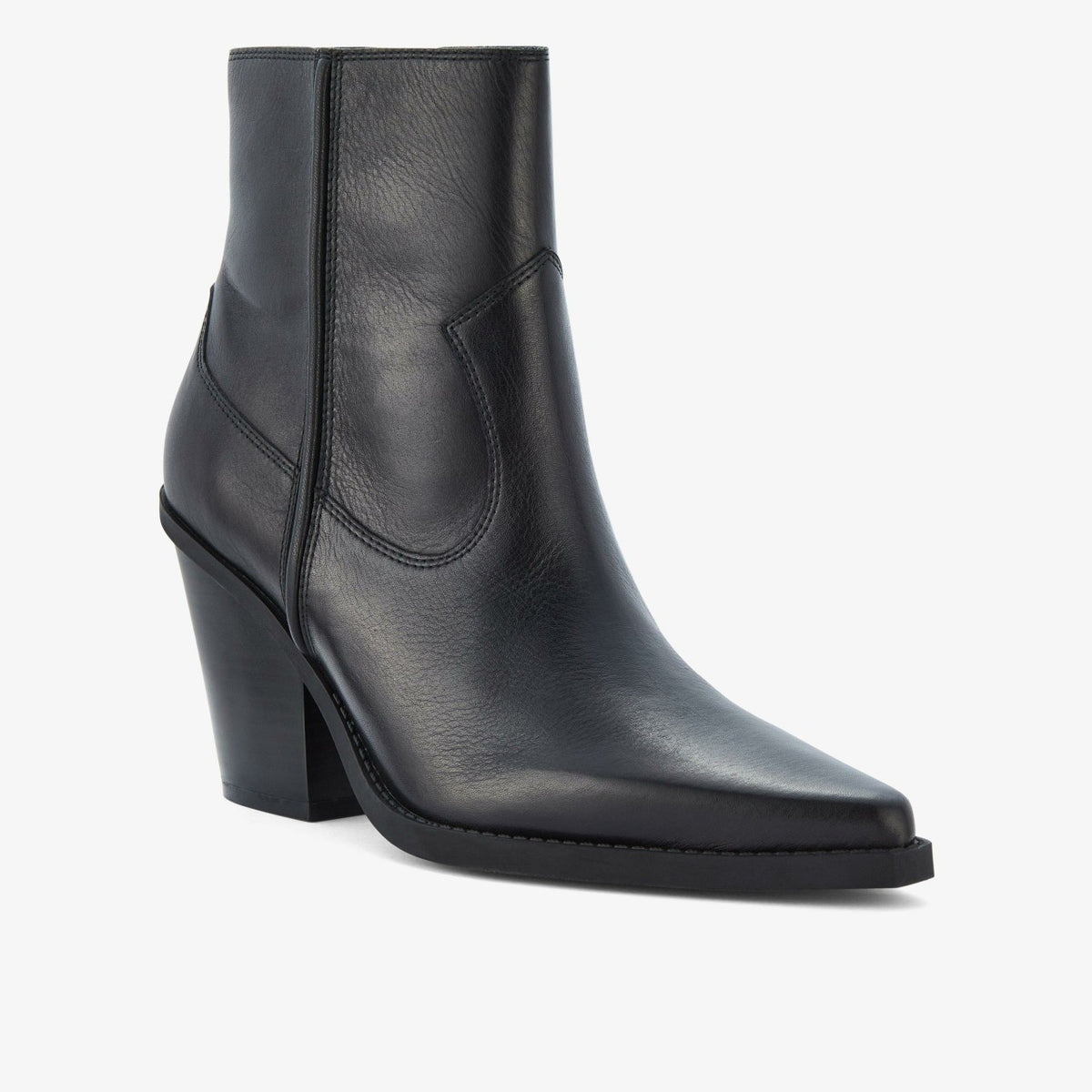 Women Kheda West Black Leather