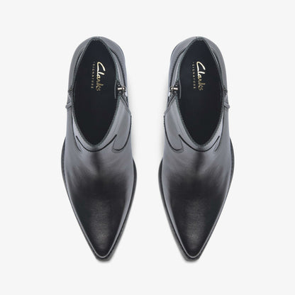 Women Kheda West Black Leather