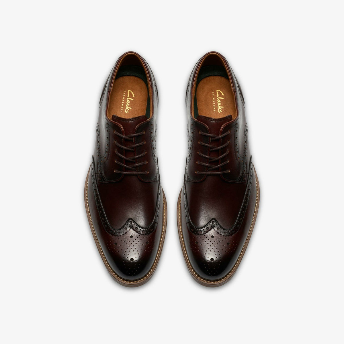 Men Craft Remi Tip Brown Leather