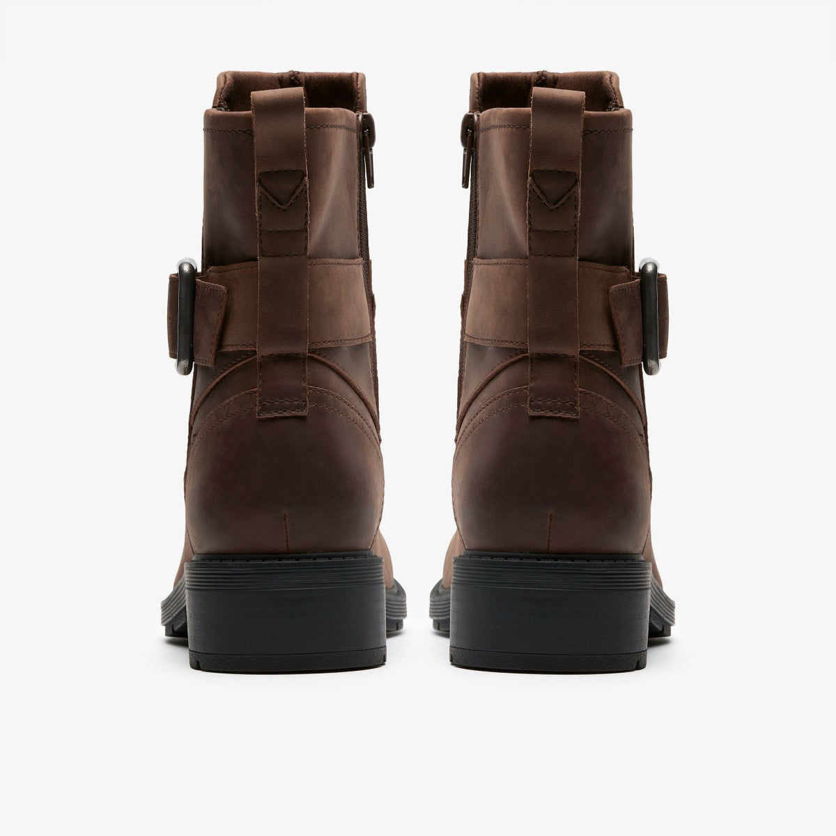 Women Hearth Buckle Dark Brown