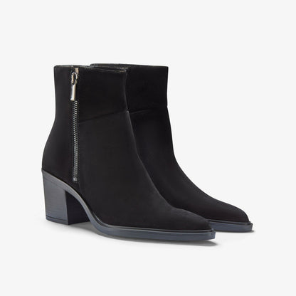 Women Jesse Zip Black Suede