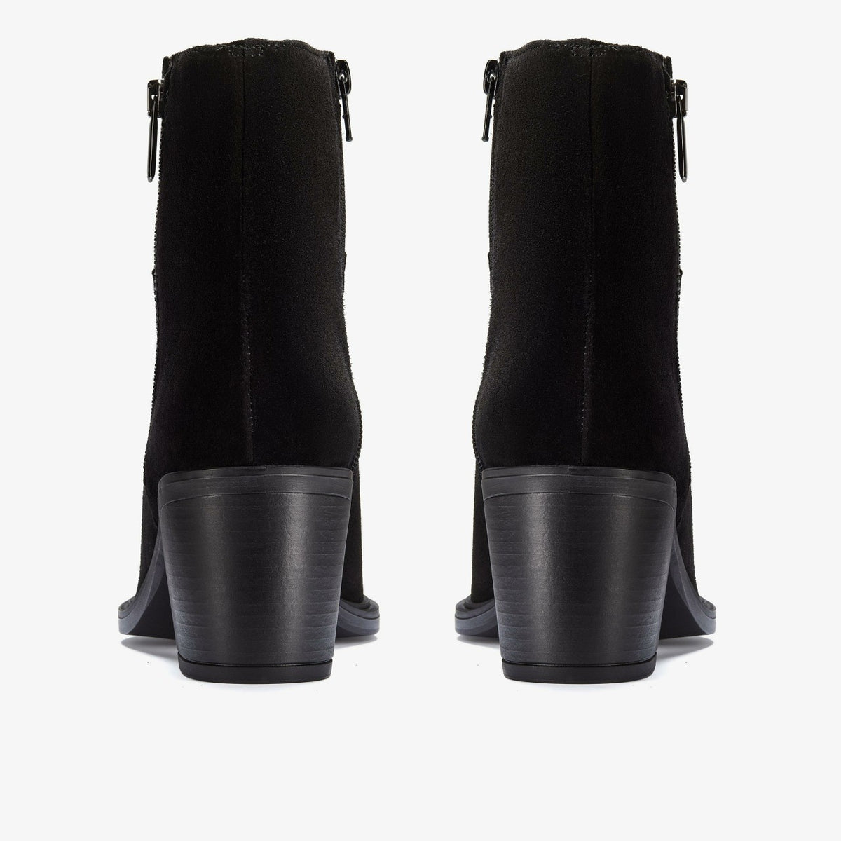 Women Jesse Zip Black Suede