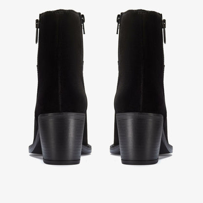 Women Jesse Zip Black Suede
