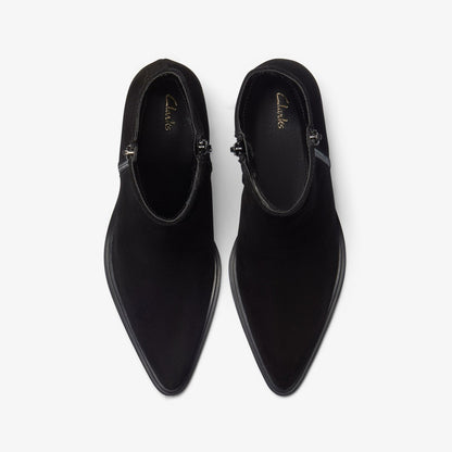 Women Jesse Zip Black Suede