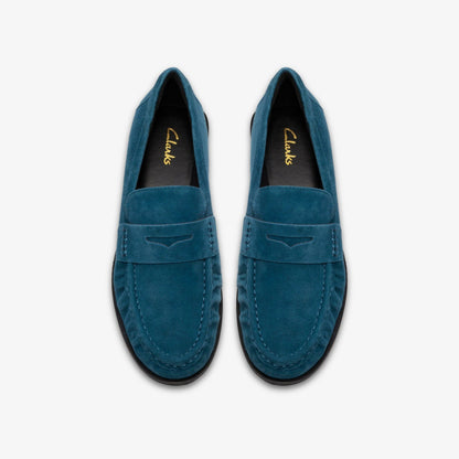 Women Alixea Walk Teal Suede